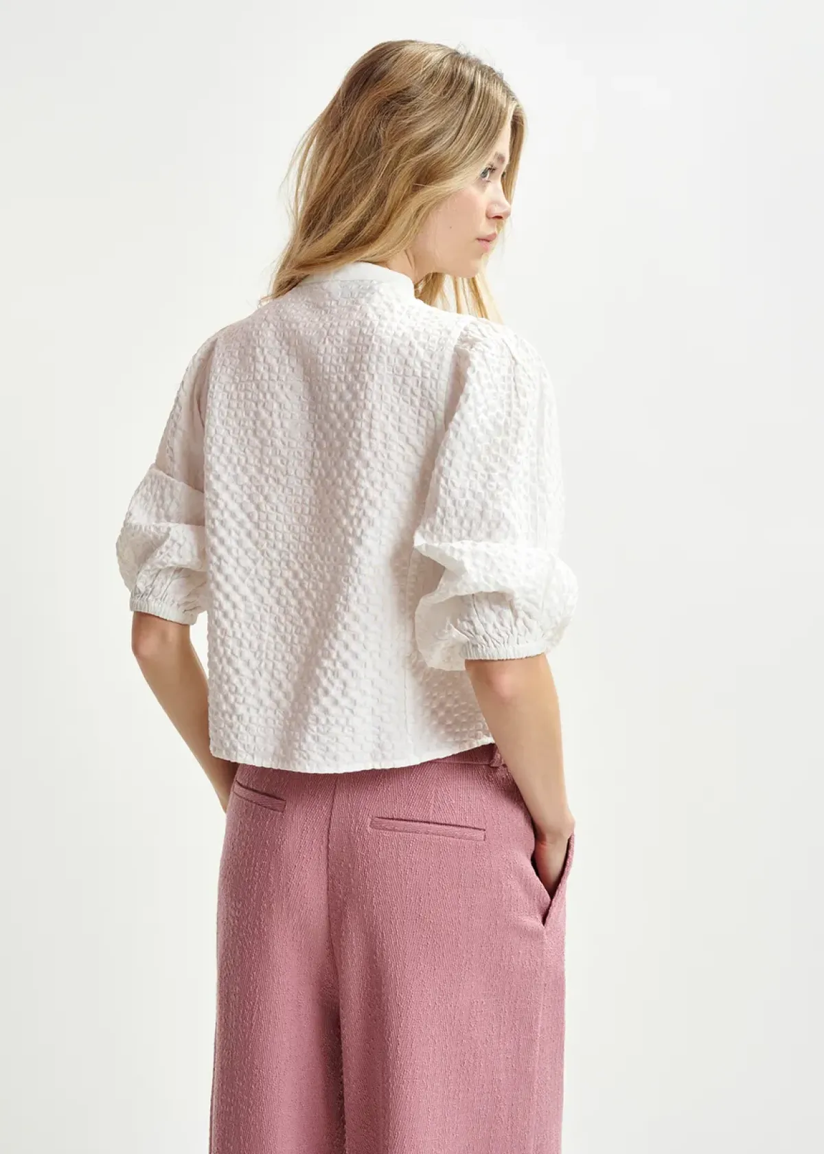 Essentiel Antwerp EA Heartfelt Embellished Shirt in White