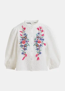 Essentiel Antwerp EA Heartfelt Embellished Shirt in White