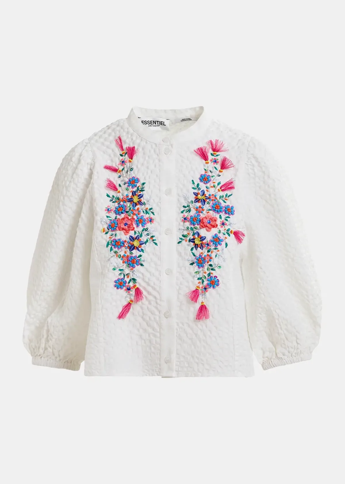 Essentiel Antwerp EA Heartfelt Embellished Shirt in White