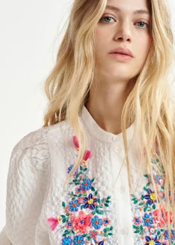 Essentiel Antwerp EA Heartfelt Embellished Shirt in White