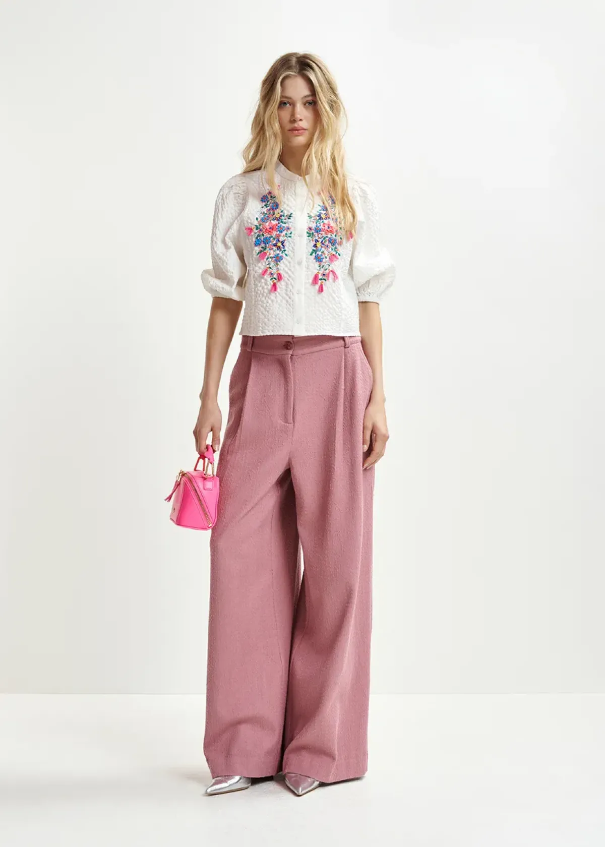 Essentiel Antwerp EA Heartfelt Embellished Shirt in White