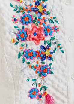 Essentiel Antwerp EA Heartfelt Embellished Shirt in White