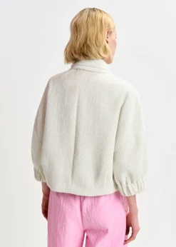 Essentiel Antwerp EA Hecks Cropped Jacket in Sour Cream