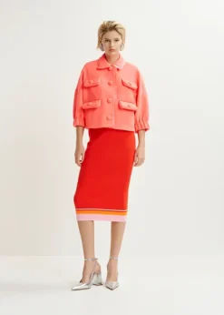Essentiel Antwerp EA Hecks Cropped Jacket in Calypso Pink