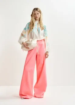 Essentiel Antwerp EA Hitrus Appliqued Top in Off White