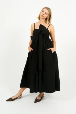 Emin Paul EP DR3209 Tie Front Dress in Black