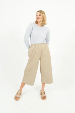 Emin Paul EP PT1601 Cropped Elastic Waist Cullottes