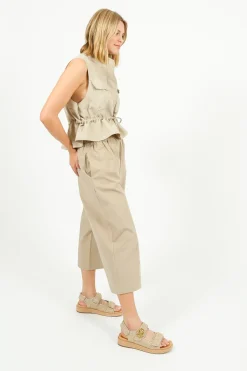 Emin Paul EP PT1601 Cropped Elastic Waist Cullottes