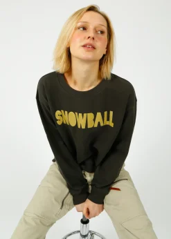 FWP By Rae FWP Snowball Sweatshirt in Grey, Gold