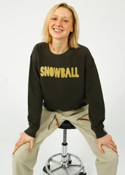 FWP By Rae FWP Snowball Sweatshirt in Grey, Gold