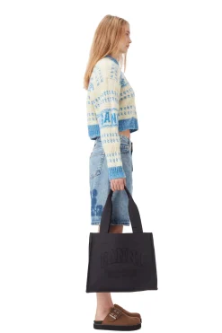 GANNI A5577 Large Easy Shopper in Phantom