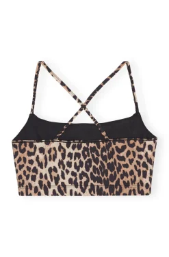 GANNI T3489 Active Strap Top in Leo