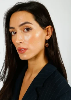 Hanka Single Earring in Rose Quartz