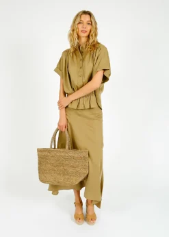 Marant Etoile IM Alona Skirt in Khaki