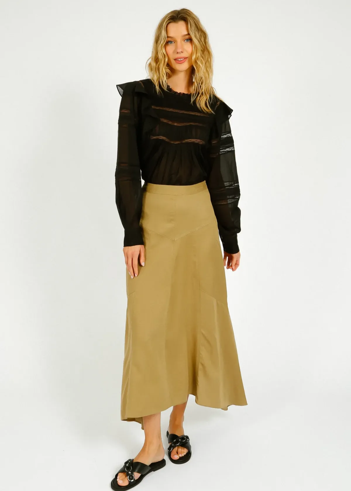 Marant Etoile IM Alona Skirt in Khaki