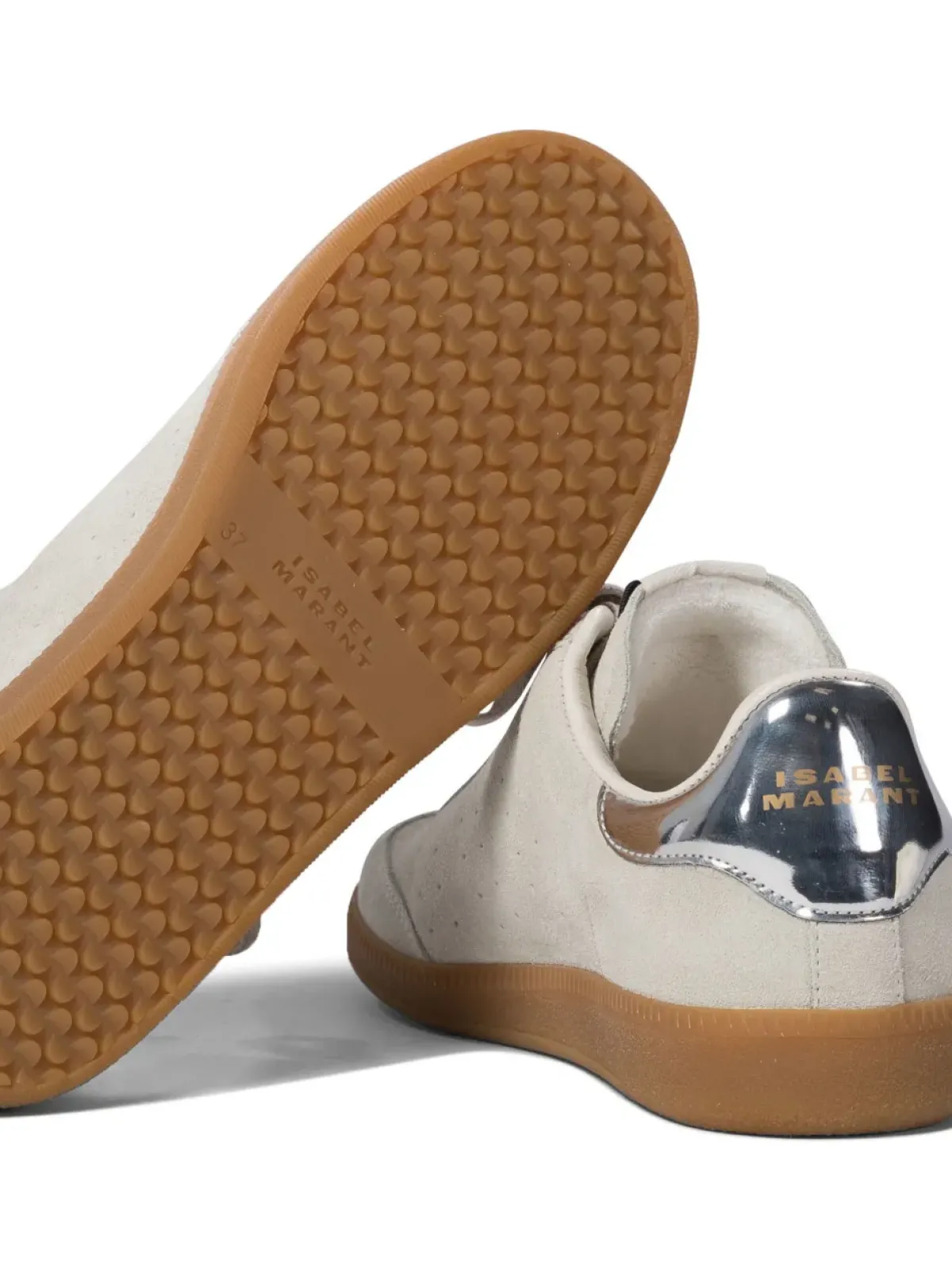 Isabel Marant IM Bryce Sneakers in Chalk, Silver