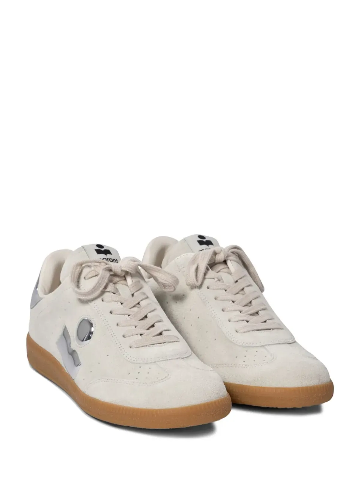 Isabel Marant IM Bryce Sneakers in Chalk, Silver