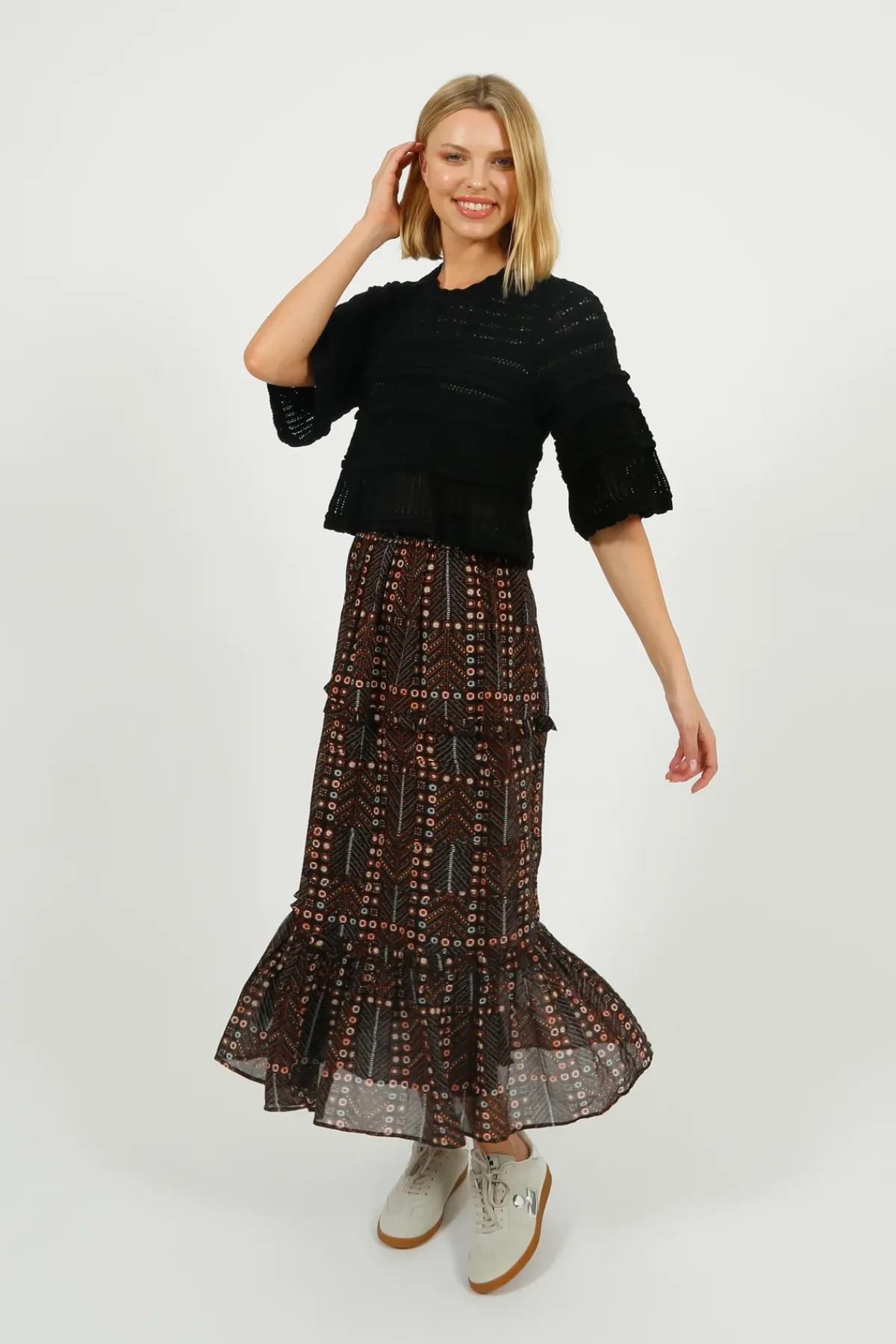 Marant Etoile IM Diya Skirts in Faded Black