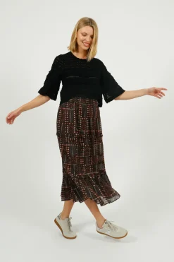 Marant Etoile IM Diya Skirts in Faded Black