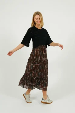 Marant Etoile IM Diya Skirts in Faded Black