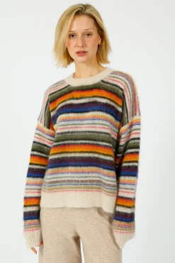Marant Etoile IM Drussel Knit in Multi Stripe