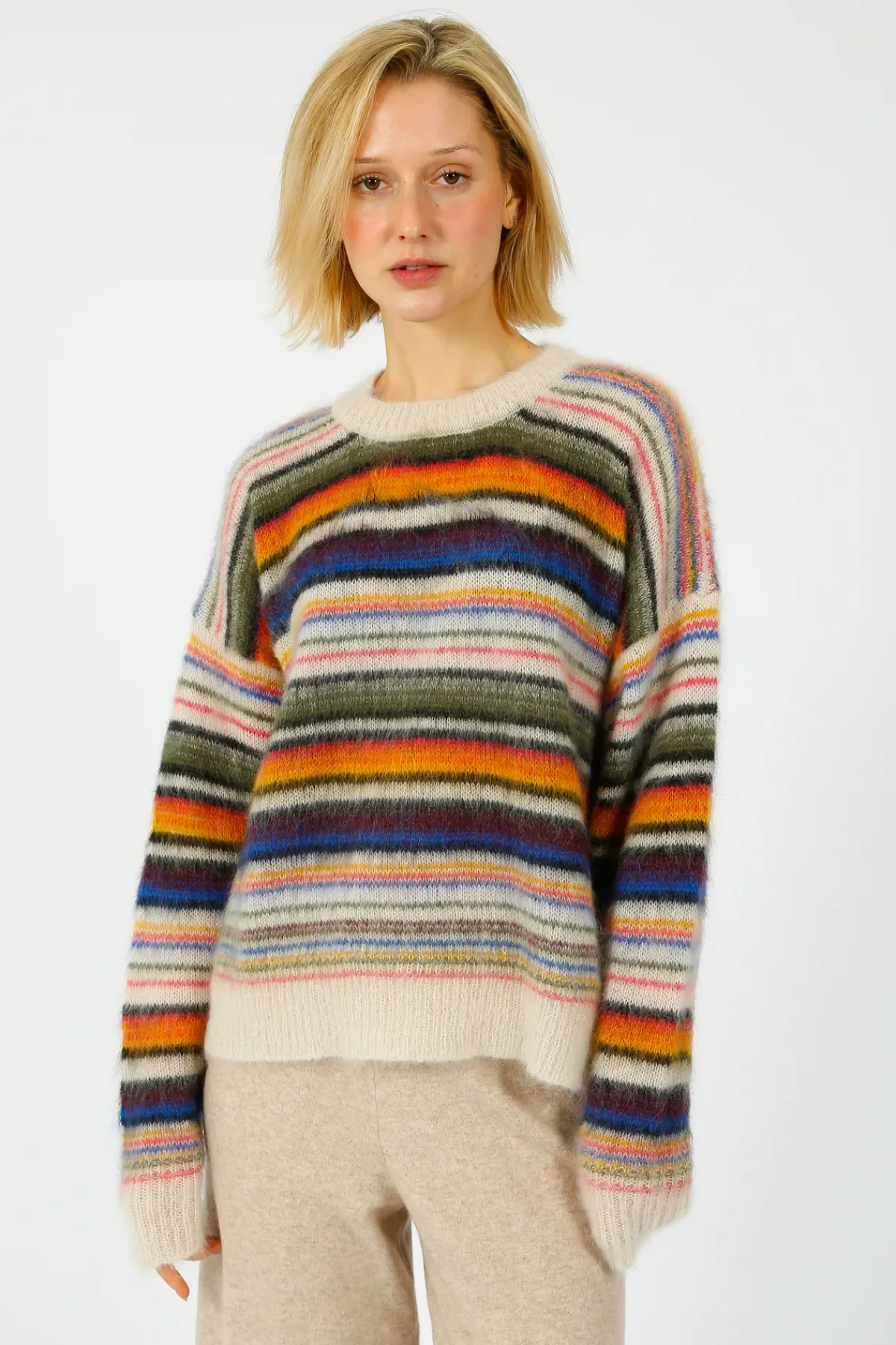 Marant Etoile IM Drussel Knit in Multi Stripe