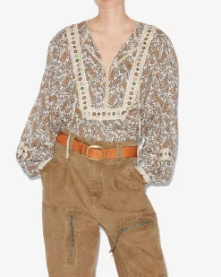 Marant Etoile IM Gayle Blouse in Ecru