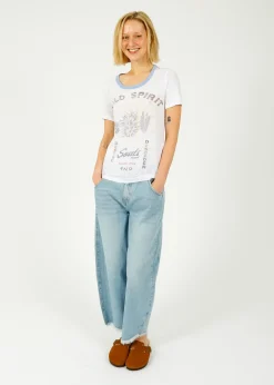 Marant Etoile IM Kiliann Tee in White, Blue