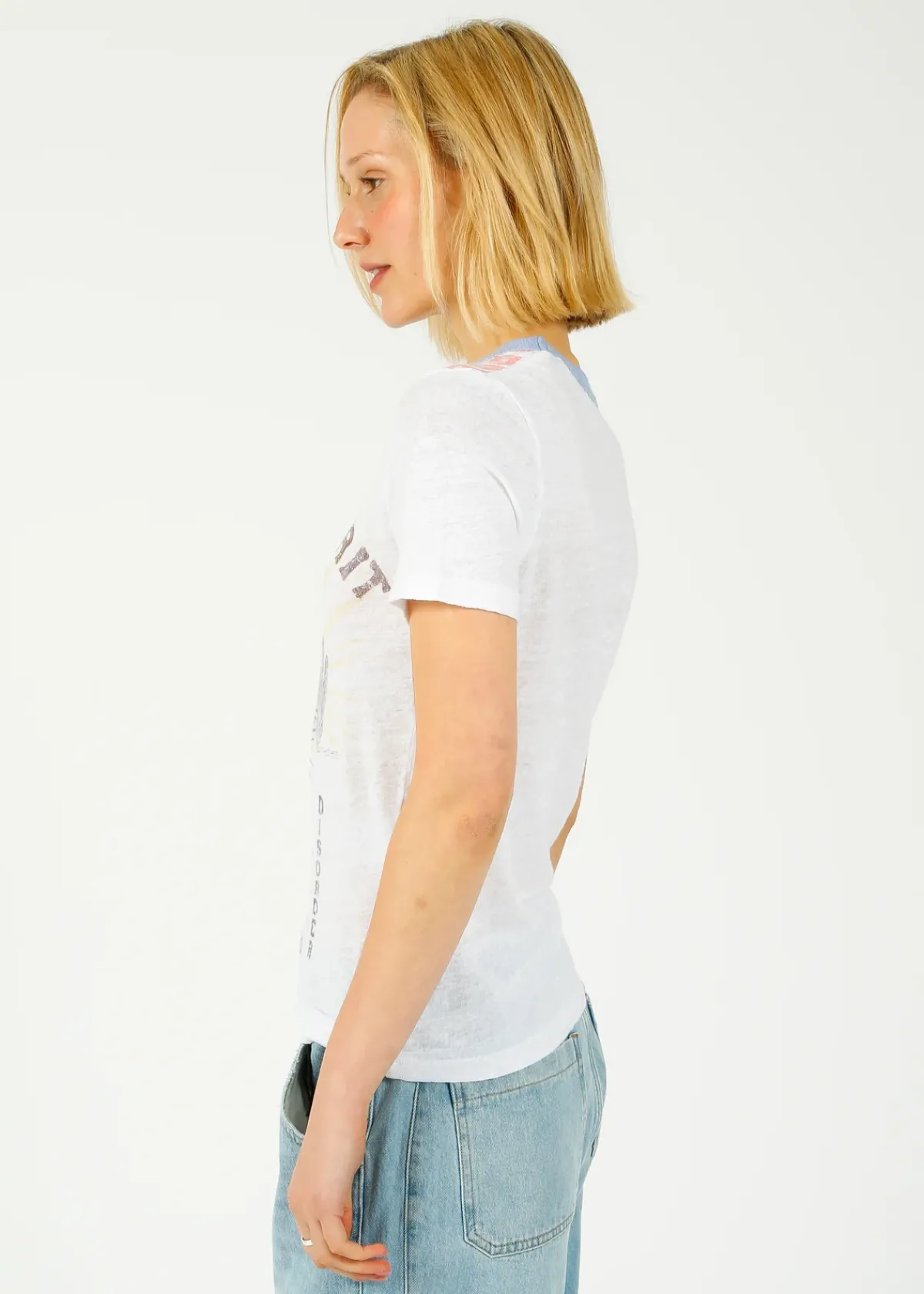 Marant Etoile IM Kiliann Tee in White, Blue