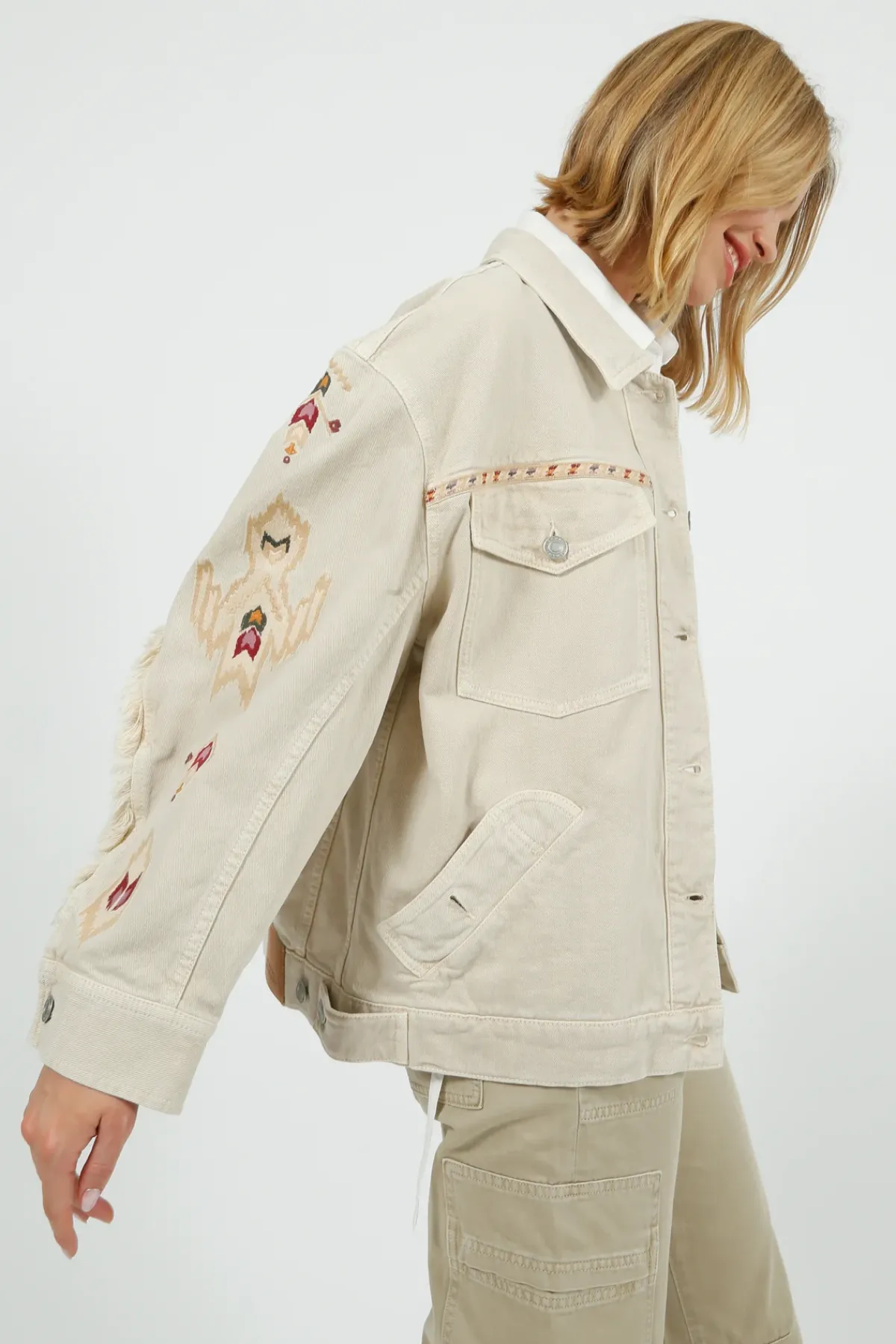 Marant Etoile IM Manona Jacket in Ecru