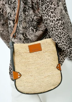 Isabel Marant IM Mini Bayia Bag in Natural, Cognac