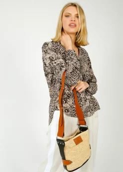 Isabel Marant IM Mini Bayia Bag in Natural, Cognac