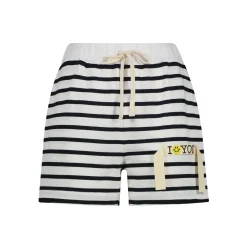 Joshua Saunders JS ISMILEYOU Striped Shorts in Blue