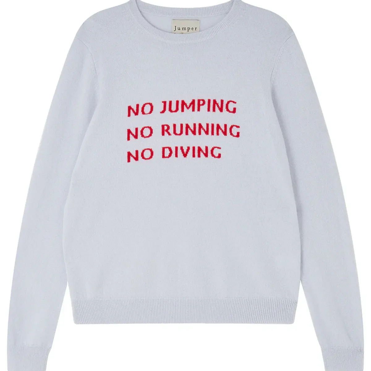 Jumper 1234 JU Don't Do It in Skygrey, Rose