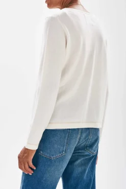 Jumper 1234 JU Pocket Crew in Lily, Dew, Tortoise Shell