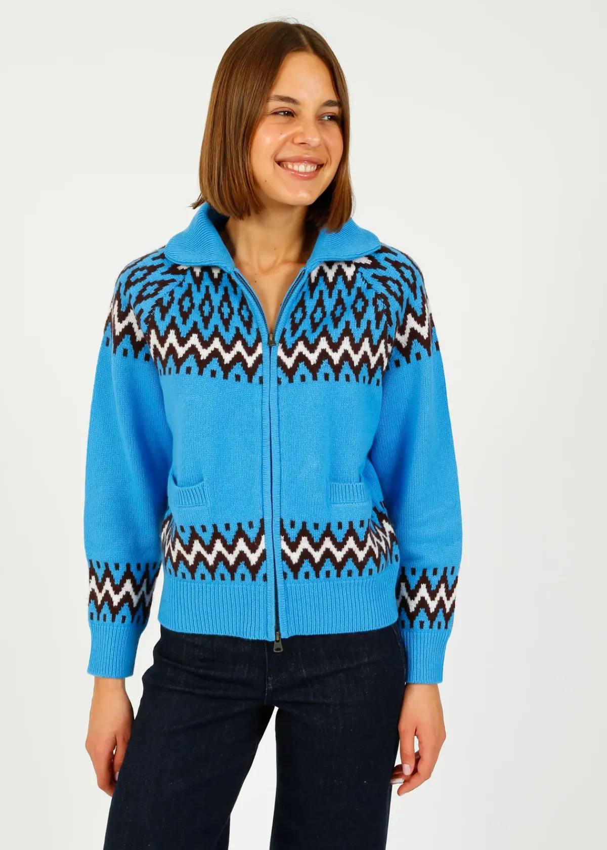 Jumper 1234 JU Ski Zip Up in Sky