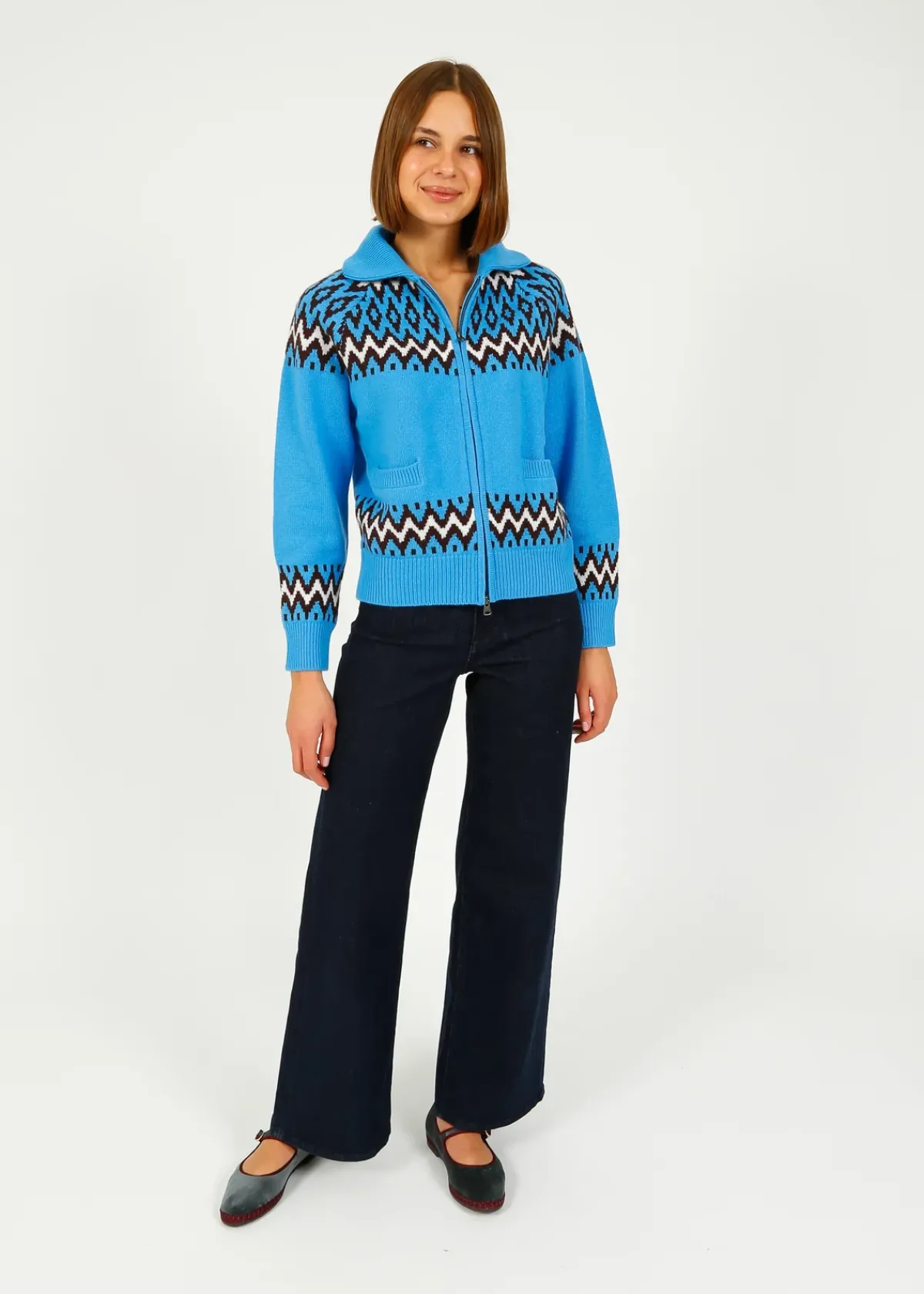 Jumper 1234 JU Ski Zip Up in Sky
