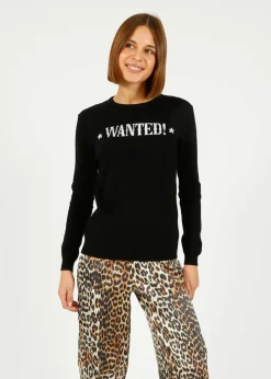 Jumper 1234 JU Wanted Crew in Black