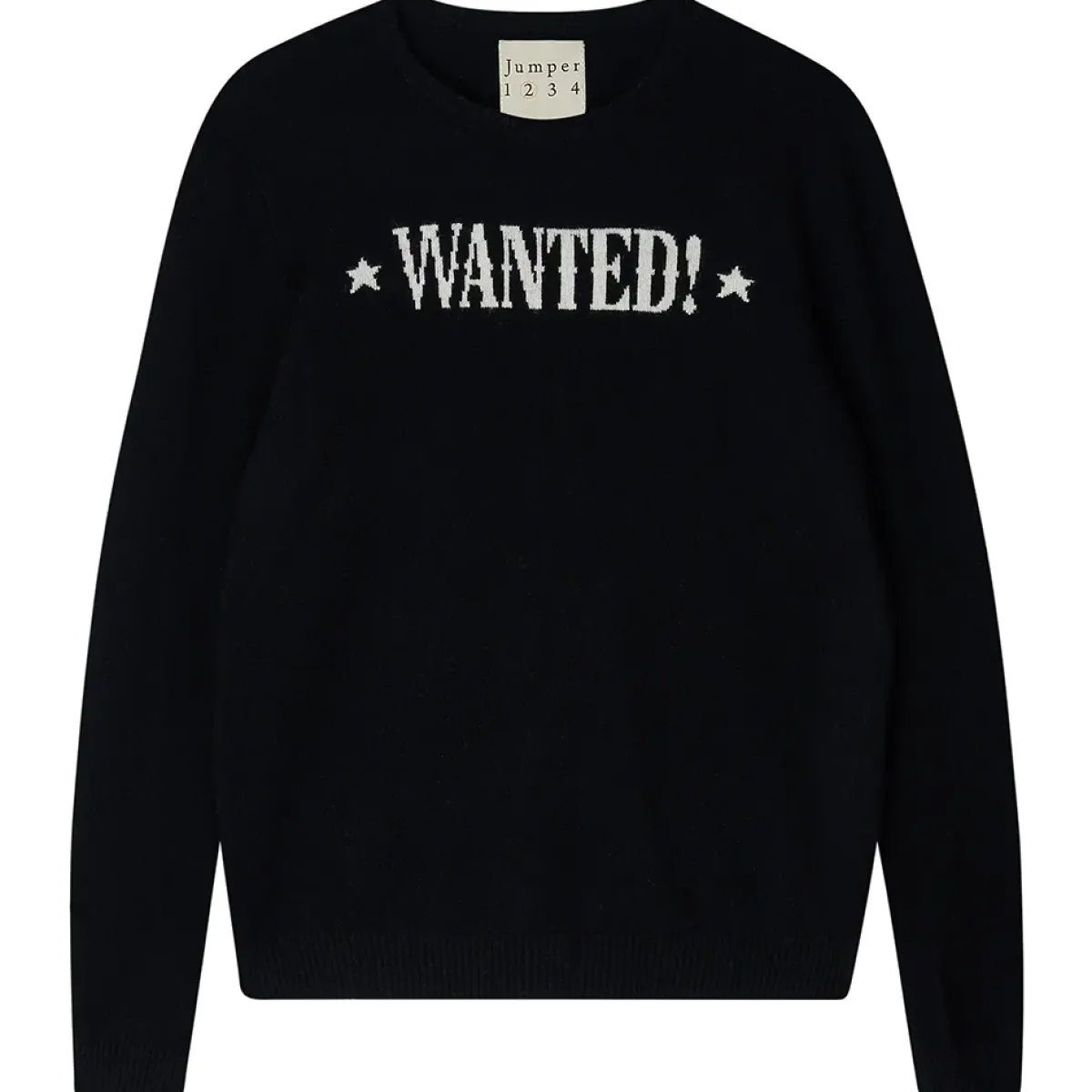 Jumper 1234 JU Wanted Crew in Black
