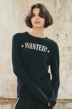 Jumper 1234 JU Wanted Crew in Black