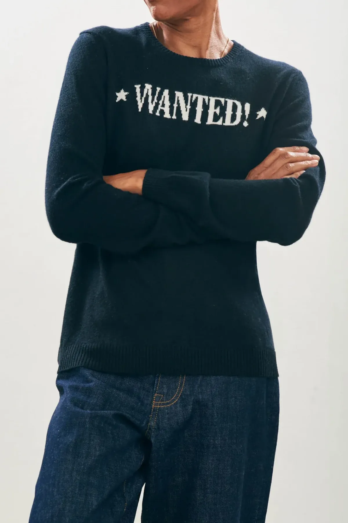 Jumper 1234 JU Wanted Crew in Black