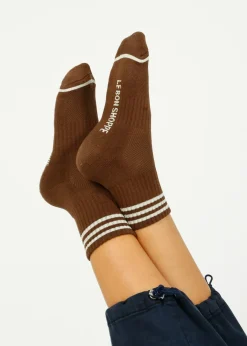 Le Bon Shoppe LBS Girlfriend Socks in Mahogany