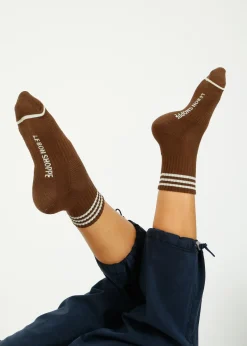 Le Bon Shoppe LBS Girlfriend Socks in Mahogany