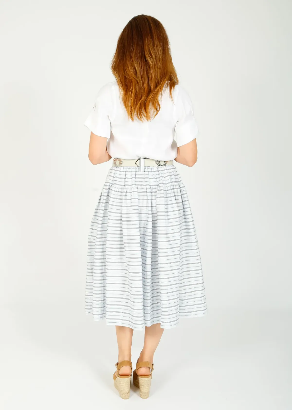 Les Filles d'Ailleurs LFA 615 Stripe Skirt