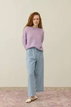 Louise Misha LM Abuela Trousers in Blue Onda Stripes