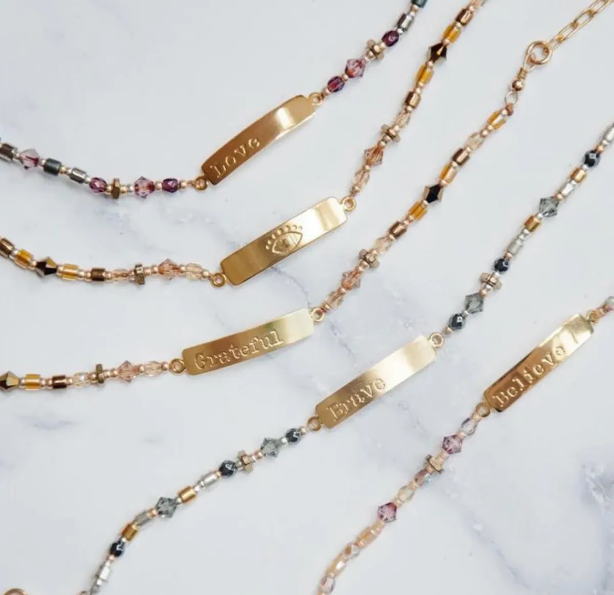 Mishky Believe Bracelet in Gold