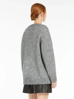Weekend MaxMara MM Antony Lurex Knit in Silver