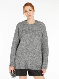 Weekend MaxMara MM Antony Lurex Knit in Silver