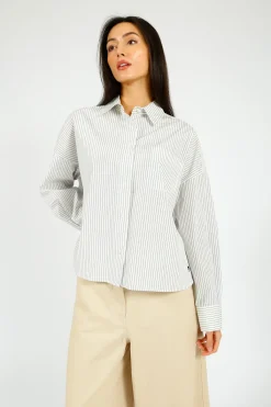 Weekend MaxMara MM Aureo Navy Stripe Shirt