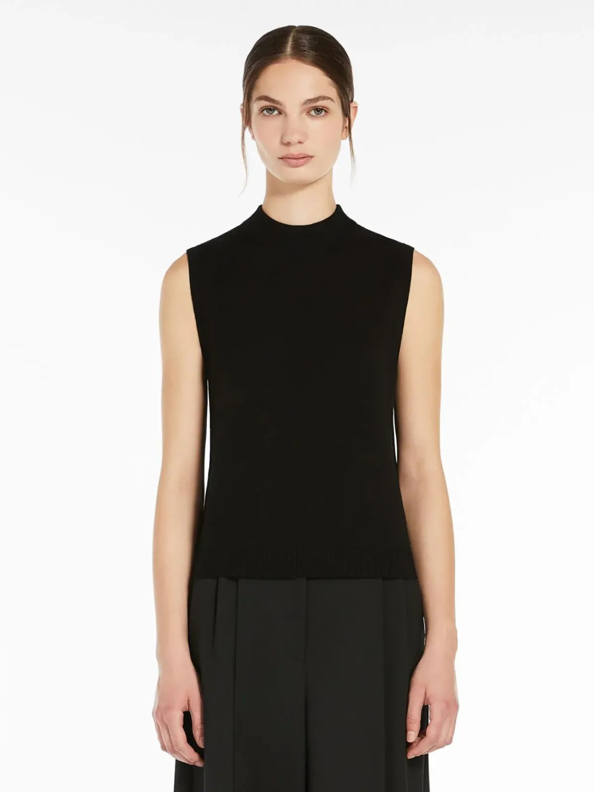 Weekend MaxMara MM Belgio Knit Tank in Black